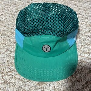 Fractal running hat Green and Blue Mesh Cap